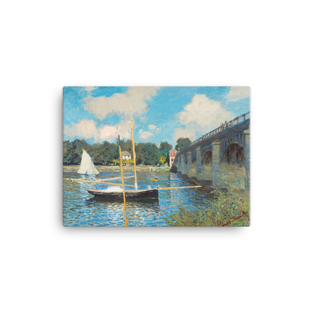 Canvas Print of The Bridge at Argenteuil (1874) by Claude Monet.