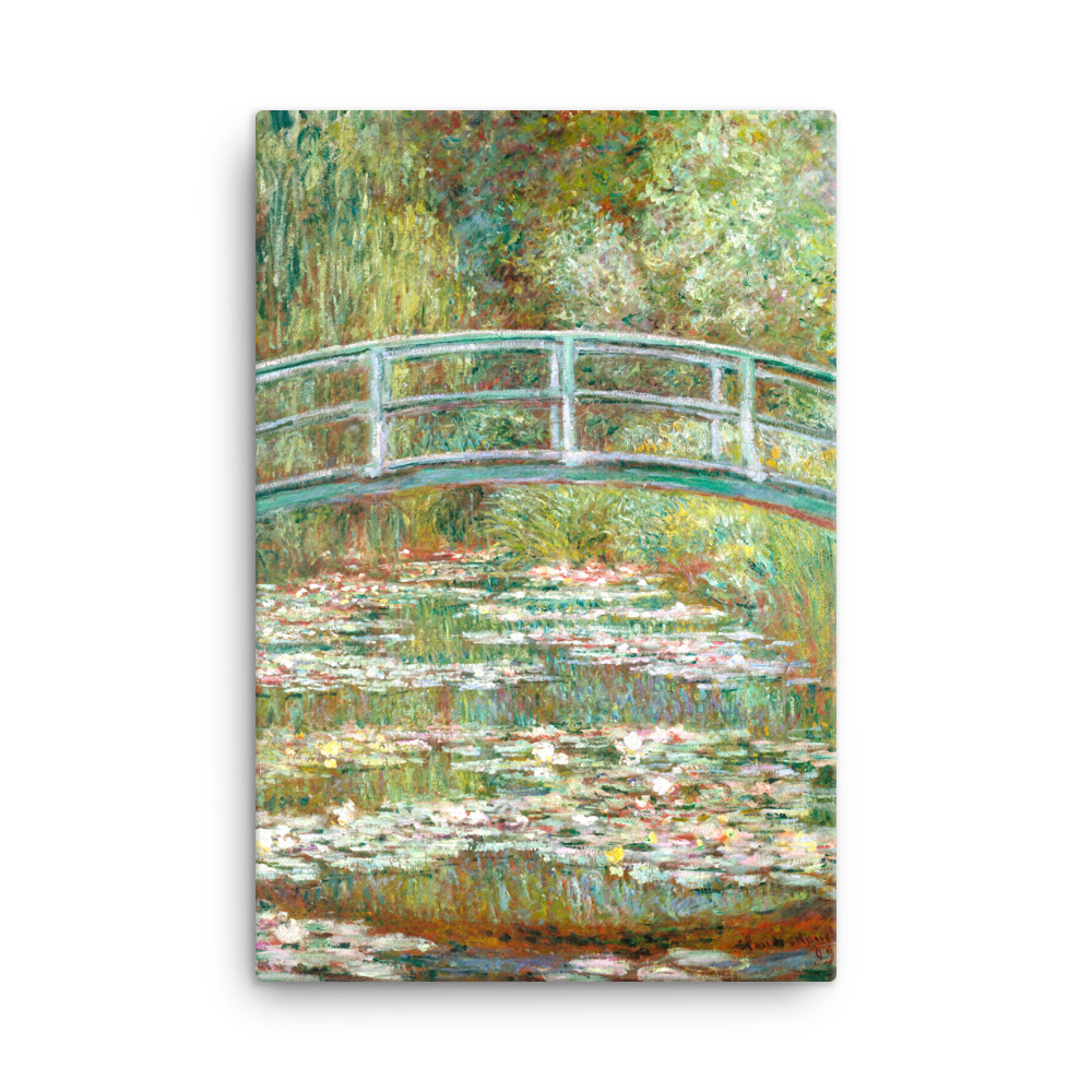 Canvas Print of Bridge over a Pond of Water Lilies (1899) by Claude Monet.
