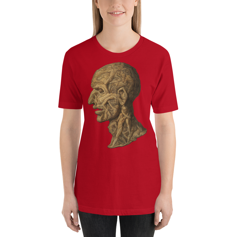 Premium Unisex Art T-Shirt of Testa Anatomica (1854) by F. Balbi.