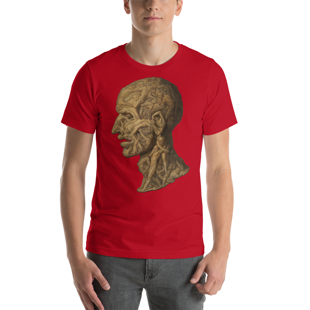 Premium Unisex Art T-Shirt of Testa Anatomica (1854) by F. Balbi.