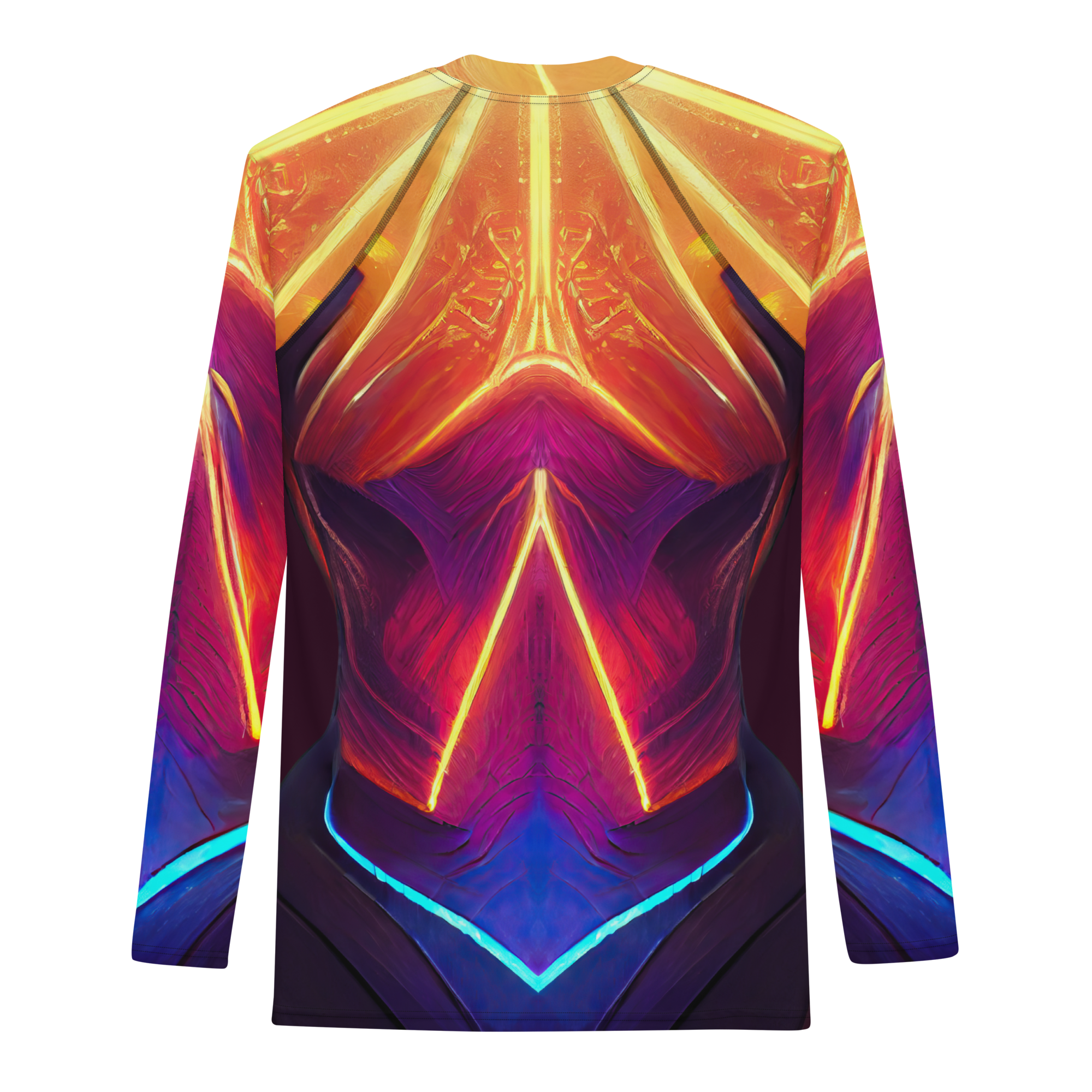 Electric Feel Men’s Rash Guard Art Shirt by Adartse Arts.