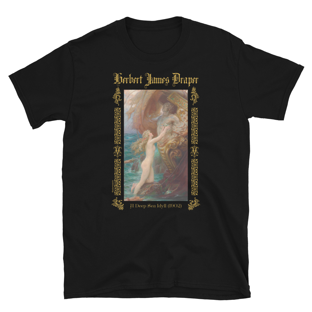 Unisex Art T-Shirt of A Deep Sea Idyll (1902) by Herbert James Draper.