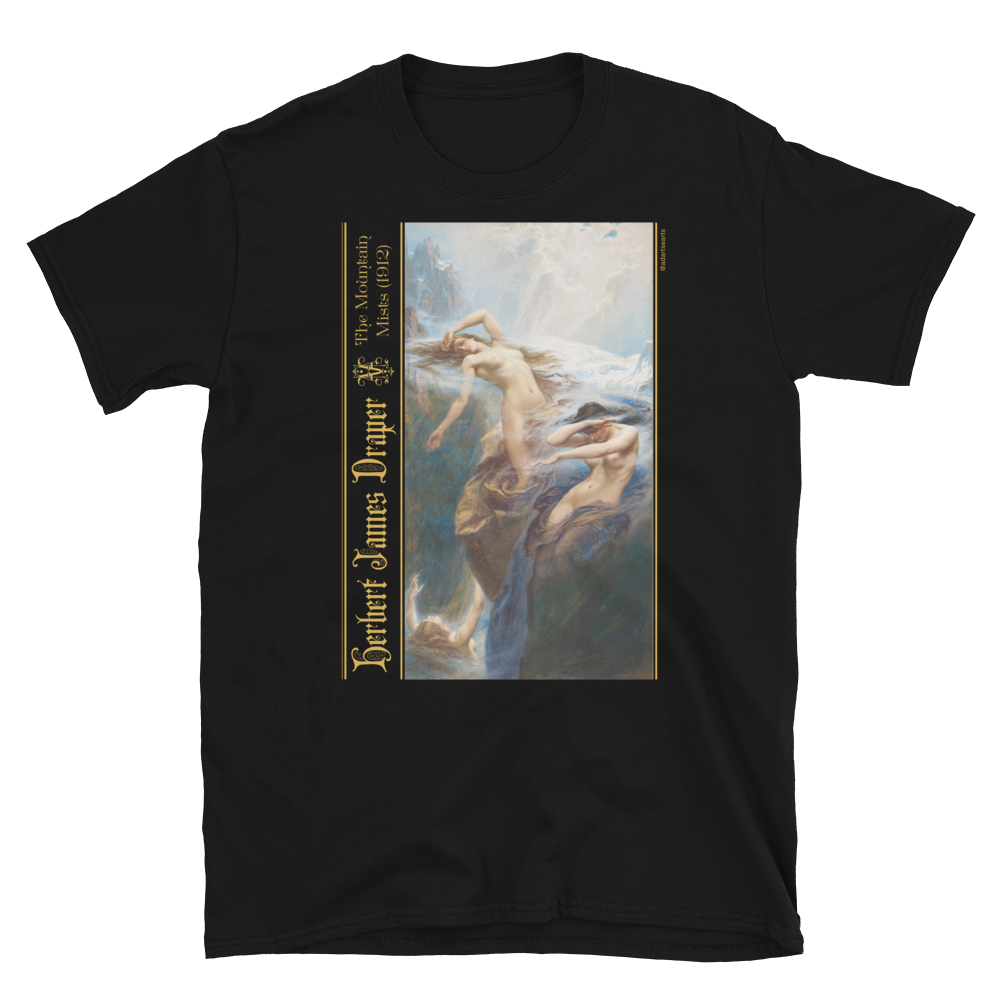 Unisex Art T-Shirt of The Mountain Mists (1912) by Herbert James Draper.