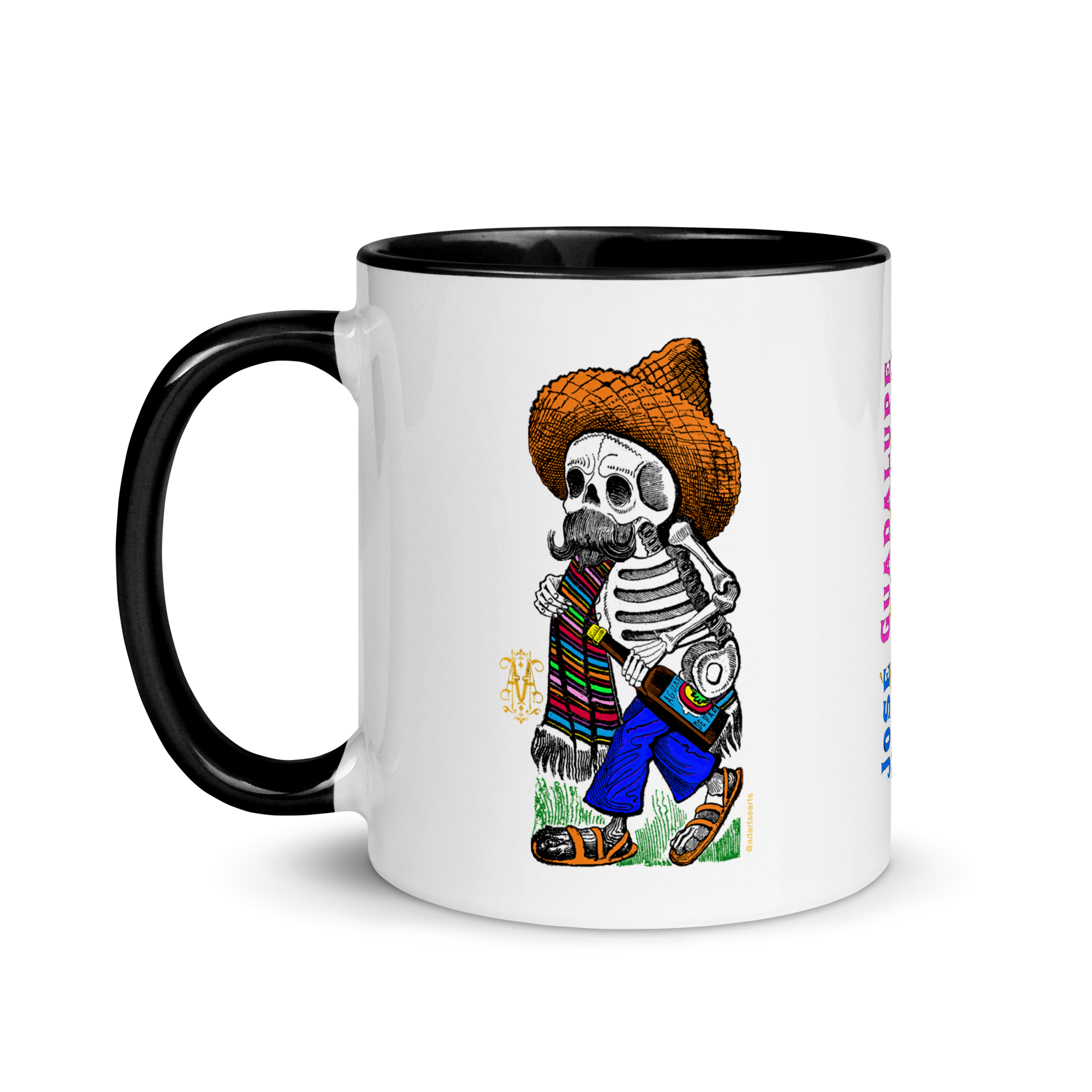 Skeleton on the Heap (Calavera del Montón) 1910 Posada Art Mug #2 by José Guadalupe Posada.