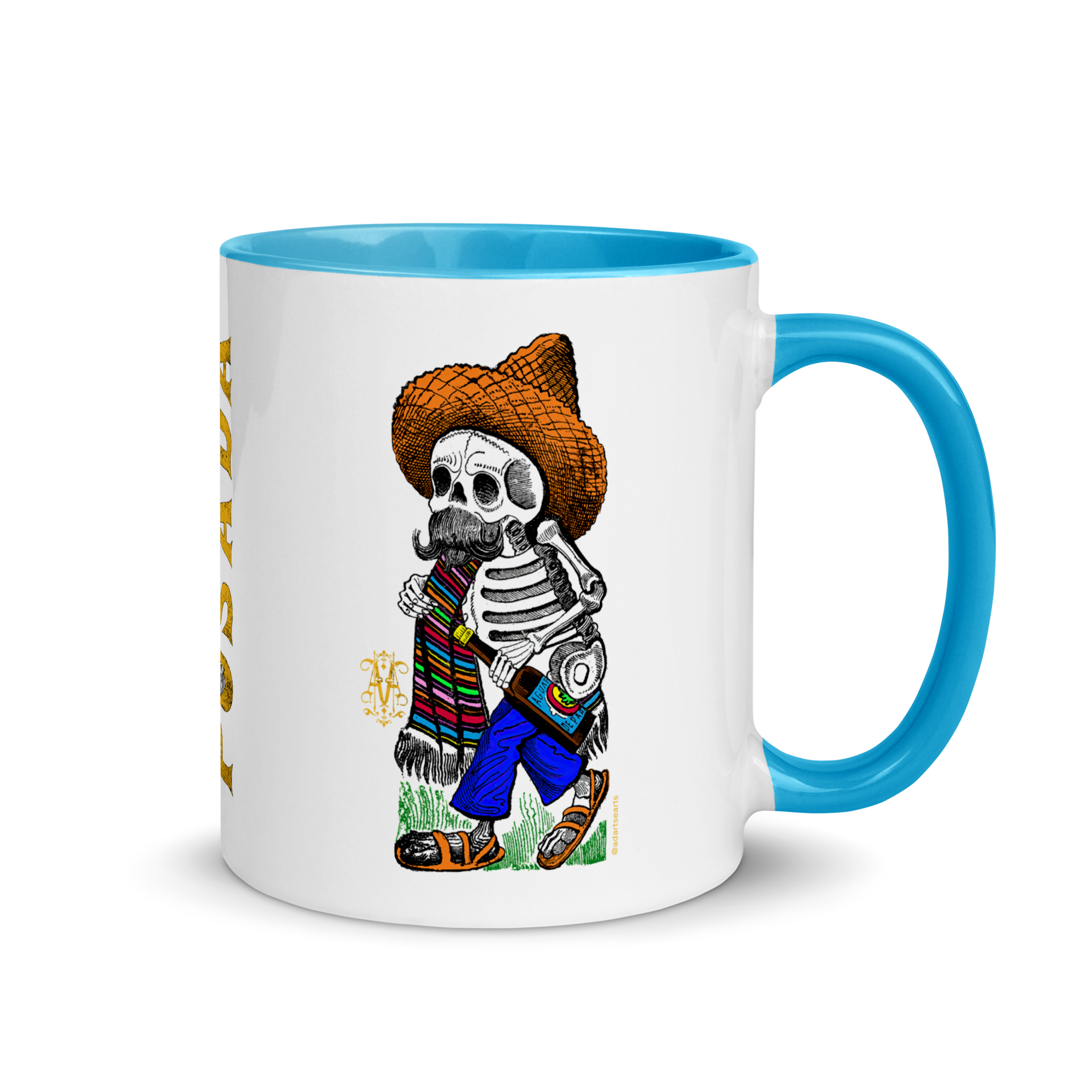 Skeleton on the Heap (Calavera del Montón) 1910 Posada Art Mug #2 by José Guadalupe Posada.