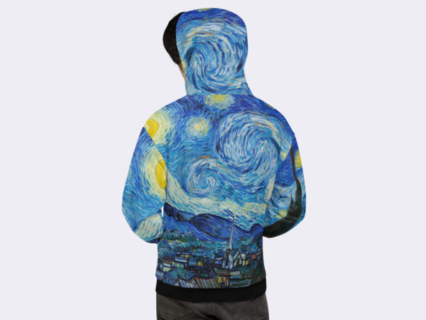 Unisex Art Hoodie of The Starry Night (1889) by Vincent Van Gogh.