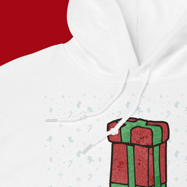 Merry Christmas Gift Unisex Minimalist Art Hoodie by Adartse Arts.