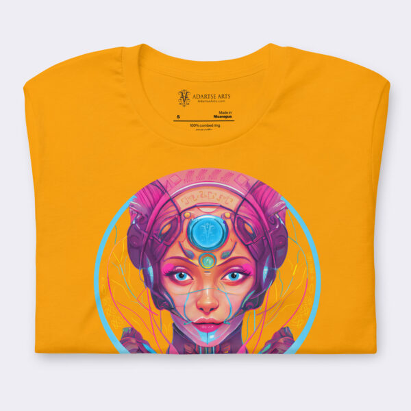 Lila Cyberpunk Mucha Premium Art Shirt by Adartse Arts.