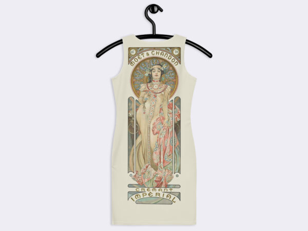 Art Nouveau Dress of Moet and Chandon Cremate Imperial (1892) by Alphonse Mucha.