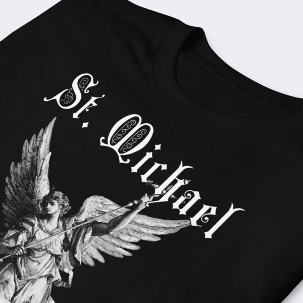 Unisex T-Shirt of St. Michael victory over the devil. (1589) by Peter de Witte based on statue by Hubert Gerhards .