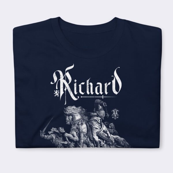 Premium Unisex Art T-Shirt of Richard the Lion-Heart at the Battle of Arsuf (1877) by Gustave Doré.